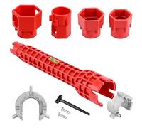 QWORK® 14 in 1 Clés d'installation de robinets et d'éviers, clé de robinet, clés pour lavabo, pour la cuisine, la salle de bain et l'évier