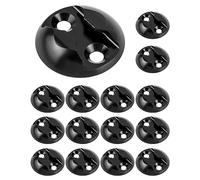 QWORK® 15 pièces plaque d'arrimage de rail d'avion, point d'arrimage pour avions, camping-cars, camionnettes, ambulances, etc. - un moyen flexible de sécuriser les charges (45mm)