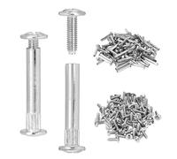 QWORK® 150 Pièces vis de connexion d'armoire, vis d'assemblage, pour 31 à 40 mm épaisseur meubles