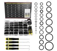 QWORK® 1540 Pièces Joints Toriques, 32 Tailles Joint Caoutchouc avec 4 Crochets pour Réparation Automobile, Plomberie & Hydraulique
