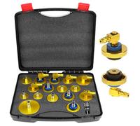 QWORK® 17PCS Ensemble d'adaptateurs de Purge de Frein de Voiture, Ensemble d'adaptateurs de maître-Cylindre avec Adaptateur Universel pour la Plupart des purgeurs de Liquide de Frein