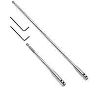 QWORK® 2 Pcs Extension de Foret 150mm & 300mm - Rallonge de Mèche en Acier au Carbone avec Queue Hexagonale 1/4" pour Espaces Étroits, Menuiserie & Réparation