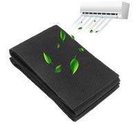 QWORK® 2 PCS Filtres à Charbon Actif Pliables 122cm x 20cm x 3mm pour Climatiseur, Purificateur et Hotte Aspirante