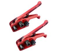 QWORK® 2 Pièces Cerclage très pratique, Ruban Manuel de Cerclage Tendeur Emballage Pince, tendeur de cerclage en poly et coupeur, pour 13-19mm PET/PP Bande
