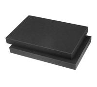 QWORK® 2 pièces en mousse polyuréthane, 40 x 30 x 4 cm, pour la protection des outils, appareils photo, cosmétiques et objets artisanaux.