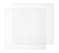 QWORK® 2 pièces feuille de caoutchouc silicone 200 x 200 x 2 mm, plaque de silicone blanche pour joints et garnitures