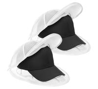 QWORK® 2 Pièces Lave Casquette de Baseball, Cage de Nettoyage avec Sac en Filet à Fermeture Éclair pour Machine à Laver, Support Anti-Déformation pour Chapeaux & Casquettes