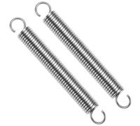 QWORK® 2 Pièces Ressort de Traction, longueur libre de 150 mm, 304 acier inoxydable, diamètre du fil 2.5 mm, diamètre extérieur 18 mm