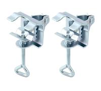 QWORK® 2 Pièces Support Parasol Balcon, Porte-parasols sans Perçage, Porte-parasols pour Ø 19-32 mm Parasols, Pince de Table pour Parasols, pour Balustrade de Balcon ou Tables