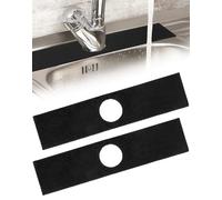QWORK® 2 Pièces Tapis De Robinet, Tapis Absorbant pour Robinet, Protection Anti-éclaboussures, Robinet de Cuisine évier Anti-éclaboussures pour Cuisine et Salle de Bain