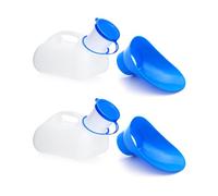 QWORK® 2 Pièces Urinoir Unisexe pour Voiture, Bouteille d'urine Portable, avec Couvercle, pour Voiture, Camping, Voyage, extérieur, 1000 ML