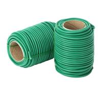 QWORK® 2 Rouleaux Fil de Jardin de 3.5 mm x 20 m pour Plantes, Fil recouvert de Plastique pour Plantes grimpantes, Polyvalent pour la Maison et Le Jardin