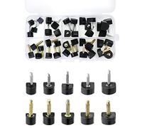 QWORK® 20 Paires Embouts de Rechange en Forme de U pour Talons Hauts, 8, 9, 10, 11, 12 mm