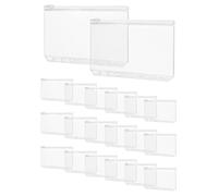 QWORK® 20 PCS A6 Pochette Budget à 6 Trous, Enveloppe Budget avec Zip pour Documents Cahiers Cartes Fournitures Scolaires Bureau Accueil