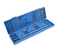 QWORK® 20 pièces coffret de forets SDS Plus, forets à percussion SDS puissants pour béton, brique et pierre avec conception à 4 tranchants