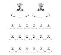 QWORK® 20 Pièces De Ventouse, Ventouses Pour Fenêtres, Ventouse Vitre, Ø 40mm Avec Écrou Moleté, Pour Tissu D'ombre De Voiture, Bain Porte