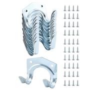 QWORK® 20 Pièces porte outils mural, crochets de rangement outils avec 40 vis pour garage, abri de jardin, atelier
