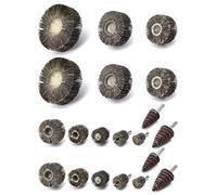 QWORK® 20 pièces Roue à Lamelles, 10 tailles différentes, Grain 80, pour l'élimination de la rouille, le polissage