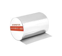 QWORK® 200 mm x 5 m Bande etancheite autocollante, Ruban adhésif butyle imperméable pour rupture de tuyau, fuite de toit, écart de rebord de fenêtre et plus (1,5 mm épaisseur)