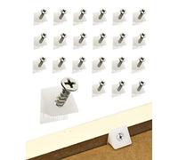 QWORK® 200 Pièces Cales Renfort Tiroir, Connecteur Fond de Tiroir en Plastique, Cales de Réparation avec Vis pour Armoires, Tiroirs