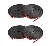 QWORK 20M Bande de Joint Caoutchouc Adhesif, B-forme Bande de Joint d'Étanchéité de Porte Voiture pour Protection des Bords de Porte de Voiture (5M x 4 Rouleaux)