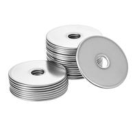 QWORK® 25 Pièces rondelles M8 x 40 mm, rondelles plates en acier inoxydable 304, pour vis et boulons
