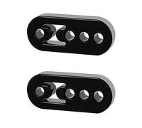QWORK® 2PCS Cintre support d'échappement de voiture 4 trous, silent bloc echappement en caoutchouc pour la plupart des voitures