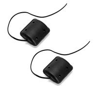 QWORK® 2Pcs DC Vibrant Moteur , 12V 2300RPM Vibrant Moteur de vibration pour coussin de massage , avec coque en plastique noir