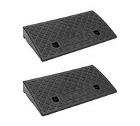QWORK® 2PCS Freiner Rampe en Plastique, pour Fauteuils Roulants, Moto, 49x27x7 cm