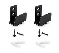 QWORK® 2pcs Guide de sol pour porte coulissante, réglable pour porte et armoire, en acier