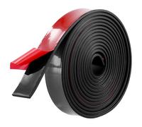 QWORK® 3 Meter Bande de Caoutchouc Adhésive 25mm x 3mm - Rouleau Caoutchouc Néoprène pour Joints, Sols, Isolation, Bricolage