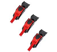 QWORK® 3 Pcs Boucle de Casque de Moto, Boucles Attache Rapide avec Sangle pour Casque Moto/Vélo