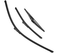 QWORK® 3 Pièces 650mm/400mm/300mm balais d'essuie-glace avant + arrière auto, compatibles avec Opel Corsa D 2006-2014