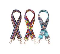 QWORK® 3 Pièces Bandoulière de Sac Large, Sangle Sac Coloré et Réglable pour Sacs à Main Accessoires de Bricolage (70-130cm)