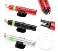 QWORK® 3 pièces Coupe-Ceinture de sécurité et Brise-vitre avec Support - Acier tungstène très Dur - Design Lumineux
