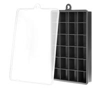 QWORK® 3 Pièces moule à glacons en silicone, 24 cavités avec couvercle, pour cocktails, whisky, café