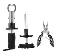 QWORK® 3 Pièces Outils de Pêche, Pinces de Pêche Acier Inoxydable, Extracteur d'hameçons avec EVA Poignée, pour Pêche en Eau Douce et Salée
