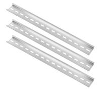 QWORK® 3 Pièces Rail Din, Din Rail En Aluminium, Largeur 35 mm, Hauteur 7.5 mm, Longueur 300 mm, Pour Installer Des Équipements Électriques Tels Que Des Disjoncteurs