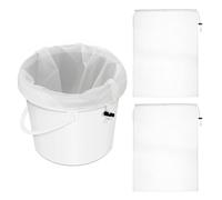 QWORK® 3 Pièces Sacs filtrants, 120 microns 45x60cm Sac Filtre Nylon avec Cordon de Serrage, pour bière, Noix