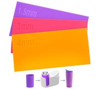 QWORK® 3 pièces sublimation de tasses, envolturas de silicona 3 épaisseurs 1,5 mm/3 mm/4 mm