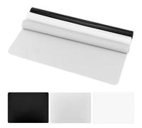QWORK® 3 Pièces Tapis en Silicone, 40x30 cm Tapis en Silicone résistant à la Chaleur, Noir, Gris, Tapis de Bricolage en Silicone Blanc