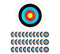 QWORK® 30 Feuilles Cible tir à l'arc en Papier couchéépaissi, Pas de reflet du Soleil, 40 cm x 40 cm