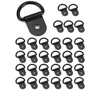 QWORK® 30 PCS Anneaux Arrimage Crochet Arrimage en Forme de D en Fer pour Remorque Camions Bateaux Autos