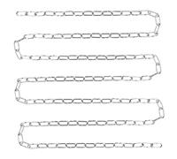 QWORK® 304 chaîne en acier inoxydable 10m Φ3mm, chaîne en acier, pour chaîne de chien, des chaises suspendues, des hamacs, des sacs de boxe