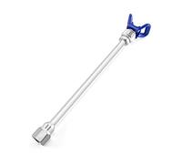 QWORK® 30cm Airless Pistolet Pulvérisateur Rallonge, avec Bleu Buse Siège, pour pulvérisateurs sans air, 1Pc