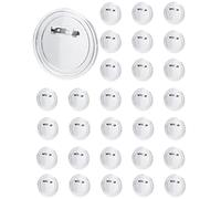 QWORK® 30PCS Badge Personnalisable - 60 mm - Badges Transparent en Acrylique pour Activités Créatives