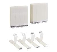 QWORK® 32 Paires (64 Bandes) Accroche Tableau Adhesif pour Fixation Cadre sans Percer, Bandes Crochet et Boucle Adhésives Résistantes pour Attache Cadre, 93 x 19 mm