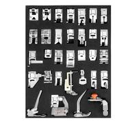 QWORK® 32 Pièces Pieds presseurs pour Machine à Coudre adaptés aux Machines à Coudre avec Un système à Tige Basse