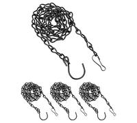 QWORK® 4 Pcs 90cm Chaînes Suspendues, Chaînes de Paniers Suspendus, pour l'extérieur en plaçant des nichoirs, des paniers de Plantes