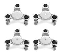 QWORK® 4 pièces 152mm Tri-Dolly en Acier, capacité de Charge de 180 kg, idéal pour déplacer des Meubles et des appareils électroménagers, Durable et Facile à Utiliser